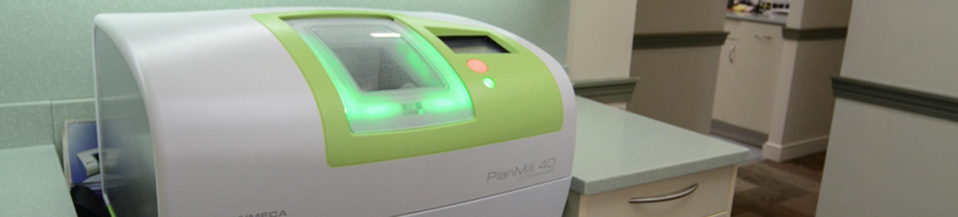 Planmeca system used for 3D imaging of a tooth.